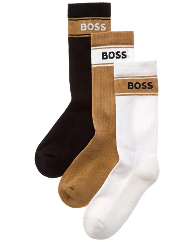 Hugo Boss Boss  Set Of 3 Sock In White