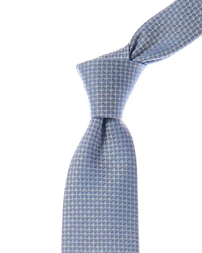 Hugo Boss Silk-blend Tie In Blue