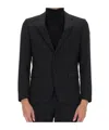 Hugo Boss Boss Black Wool-blend Jacket In Black