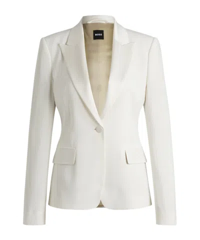 Hugo Boss Boss Jia Jacket In Soft Cream