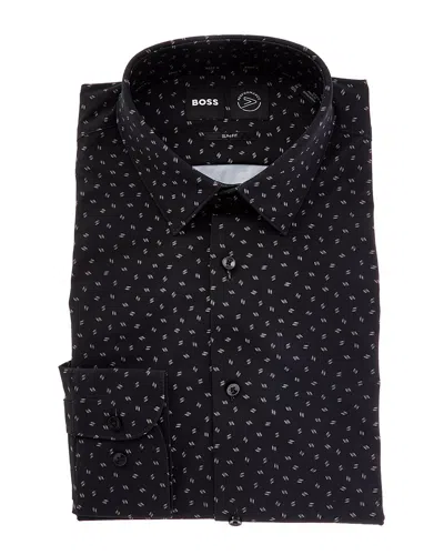 Hugo Boss Slim Fit Dress Shirt In Black
