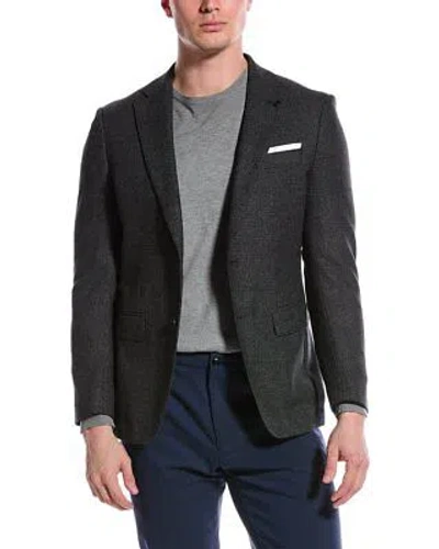 Pre-owned Hugo Boss Boss  Slim Fit Wool-blend Blazer Men's In Black
