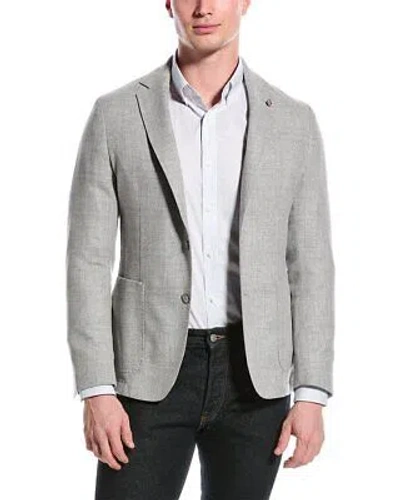 Pre-owned Hugo Boss Boss  Slim Fit Wool-blend Sport Jacket Men's In Gray