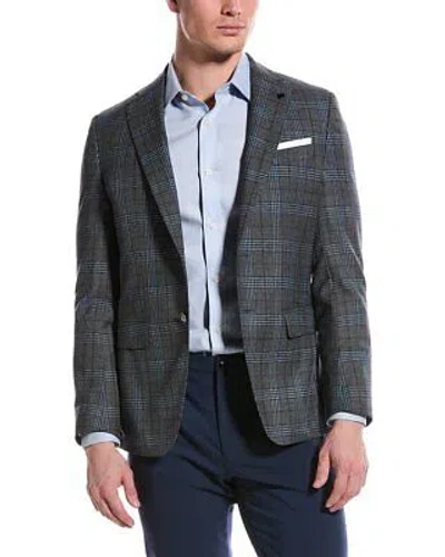 Pre-owned Hugo Boss Boss  Slim Fit Wool Sport Jacket Men's In Gray