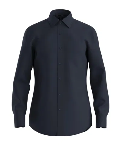 Hugo Boss Boss  Stretch Jersey Shirt In Blue