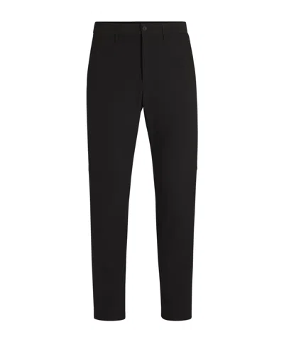 Hugo Boss Boss  T Commuter Straight Leg Trousers In Black