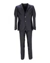 Hugo Boss Boss  Tailored Suit In Navy Blue Polyester In Blue