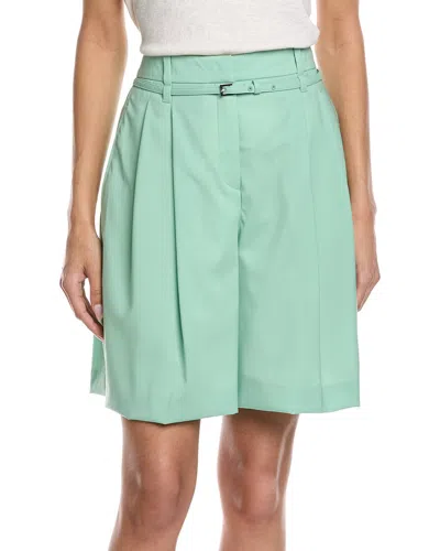 Hugo Boss Boss  Taleda Wool Bermuda Short In Green