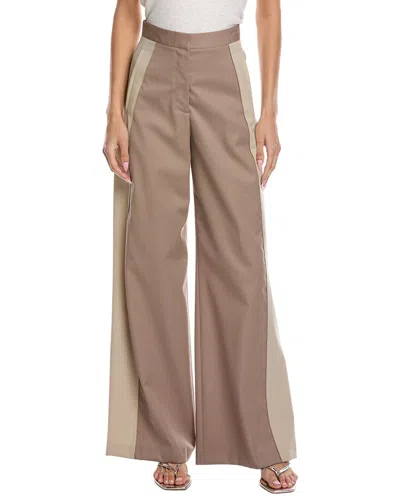 Hugo Boss Boss  Tianal Wool Pant In Brown