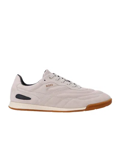 Hugo Boss Boss  Titanium Lace-up Sneakers In Gray