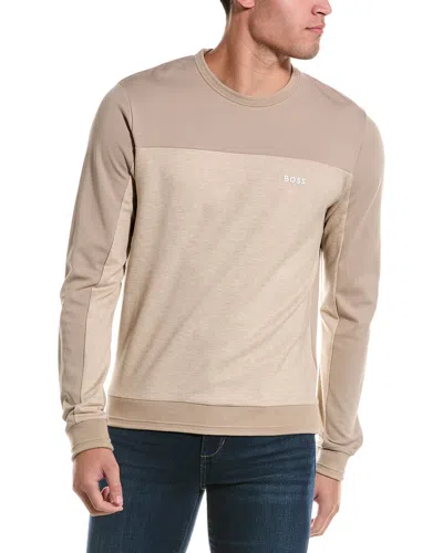 Hugo Boss Boss  Track Sweatshirt In Beige