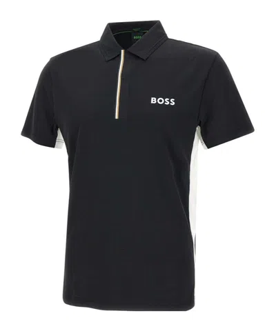 Hugo Boss Boss  Uv Protection Active Paddy Polo Shirt In Black