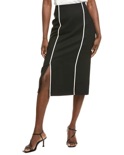 Hugo Boss Boss  Voltara Wool-blend Skirt In Black