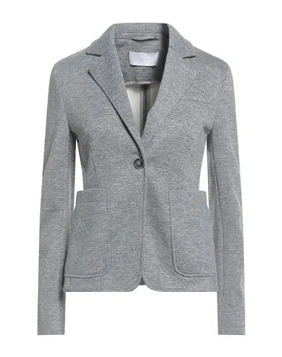 Hugo Boss Boss  Woman Blazer Grey Size 2 Polyamide, Cotton In Multi