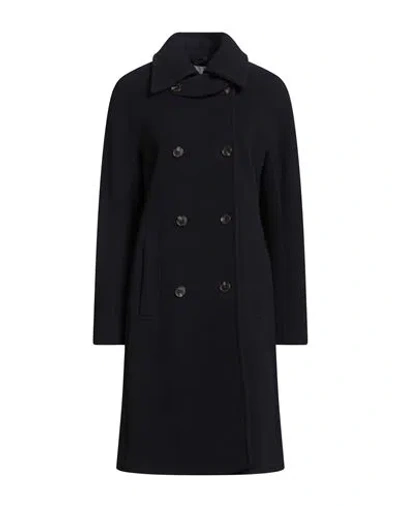 Hugo Boss Boss  Woman Coat Midnight Blue Size 10 Wool, Polyamide, Cashmere