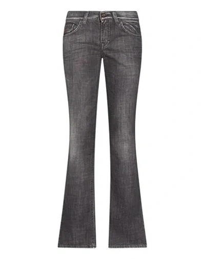 Hugo Boss Boss  Woman Jeans Black Size 30w-34l Cotton, Lycra