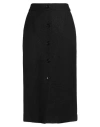 Hugo Boss Boss  Woman Midi Skirt Black Size 4 Polyacrylic, Viscose, Wool, Polyester, Stipa Tenacissim In Black