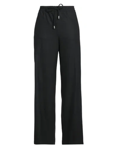 Hugo Boss Boss  Woman Pants Black Size 6 Wool, Polyester, Viscose, Polyamide, Elastane