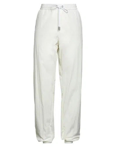 Hugo Boss Boss  Woman Pants Ivory Size 6 Polyamide In White