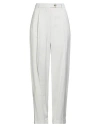 Hugo Boss Boss  Woman Pants Light Grey Size 4 Viscose In White