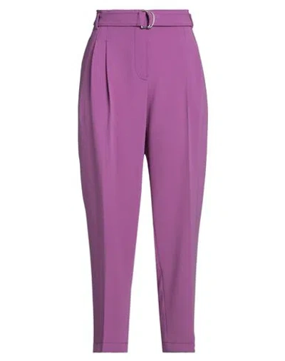 Hugo Boss Boss  Woman Pants Light Purple Size 12 Triacetate, Polyester