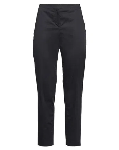 Hugo Boss Boss  Woman Pants Midnight Blue Size 6 Cotton, Elastane In Blue