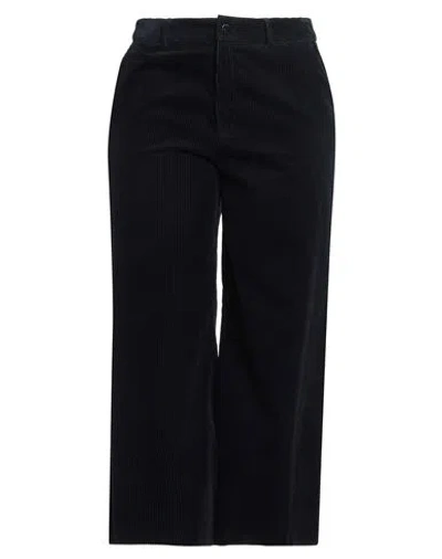 Hugo Boss Boss  Woman Pants Midnight Blue Size 8 Cotton In Black