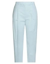Hugo Boss Boss  Woman Pants Sky Blue Size 8 Cotton, Elastane In Blue