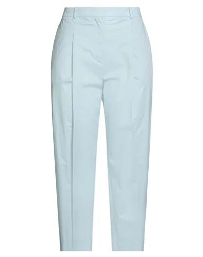 Hugo Boss Boss  Woman Pants Sky Blue Size 8 Cotton, Elastane