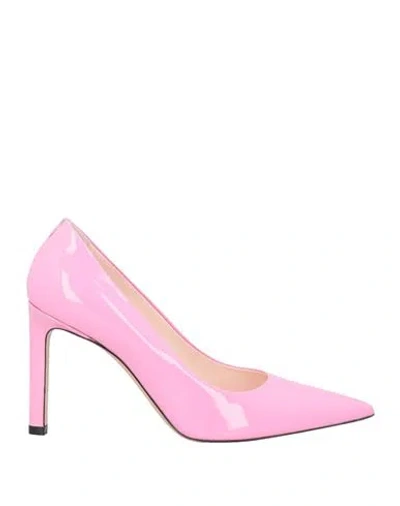 Hugo Boss Boss  Woman Pumps Pink Size 5 Leather In Pink