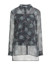 Hugo Boss Boss  Woman Shirt Deep Teal Size 8 Silk, Viscose, Polyester In Multi