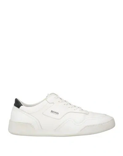 Hugo Boss Boss  Woman Sneakers Off White Size 5 Leather