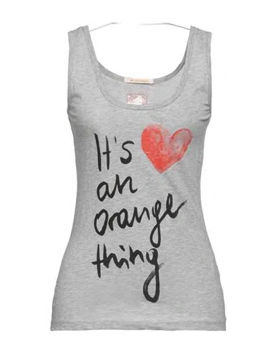Hugo Boss Boss Woman Tank Top Grey Size M Cotton