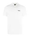 Hugo Boss Slim Fit Crew Neck T-shirt With Back Stripe Detail In White