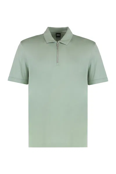HUGO BOSS BOSS HUGO BOSS ZIP-COLLAR POLO SHIRT