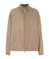 Hugo Boss Blazer Jacket Elasticated Cuffs Hem Pockets In Neutral