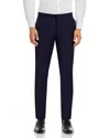Hugo Boss Hesten Stretch Wool Extra Slim Fit Suit Pants In Dark Blue