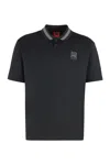 Hugo Boss Cotton-piqué Polo Shirt In Black