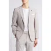 Hugo Boss Boss Hutson Mélange Cotton & Wool Blend Sport Coat In Medium Beige
