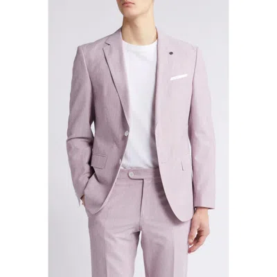 Hugo Boss Boss Hutson Mélange Cotton & Wool Blend Sport Coat In Pink