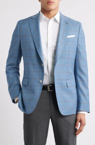 Hugo Boss Boss Hutson Plaid Virgin Wool Sport Coat