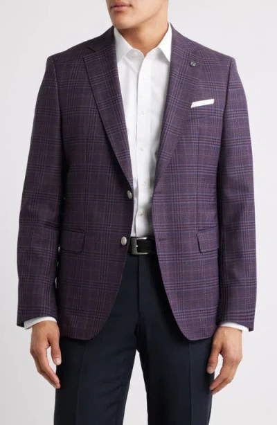 Hugo Boss Boss Hutson Plaid Virgin Wool Sport Coat