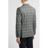 Hugo Boss Boss Hutson Plaid Virgin Wool Sport Coat In Dark Green