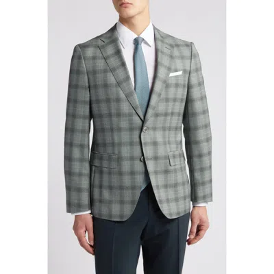 HUGO BOSS BOSS HUTSON PLAID VIRGIN WOOL SPORT COAT