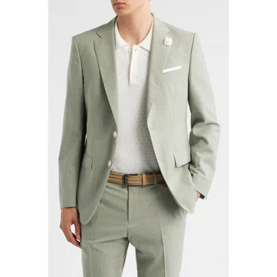 Hugo Boss Boss Hutson Slim Fit Microcheck Wool Blend Sport Coat In Gray
