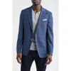 Hugo Boss Boss Hutson Slim Fit Plaid Sport Coat In Blue