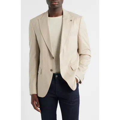 Hugo Boss Boss Hutson Slim Fit Stretch Wool Blend Sport Coat In Neutral