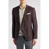 Hugo Boss Boss Hutson Virgin Wool & Linen Sport Coat In Open Red