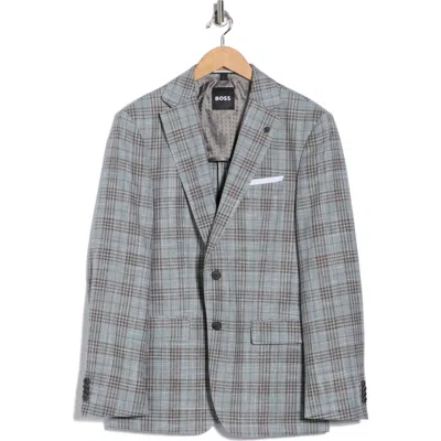 Hugo Boss Boss Hutson Virgin Wool Blend Sport Coat In Gray
