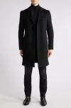 Hugo Boss Boss Hyde Felted Wool & Cashmere Car Coat